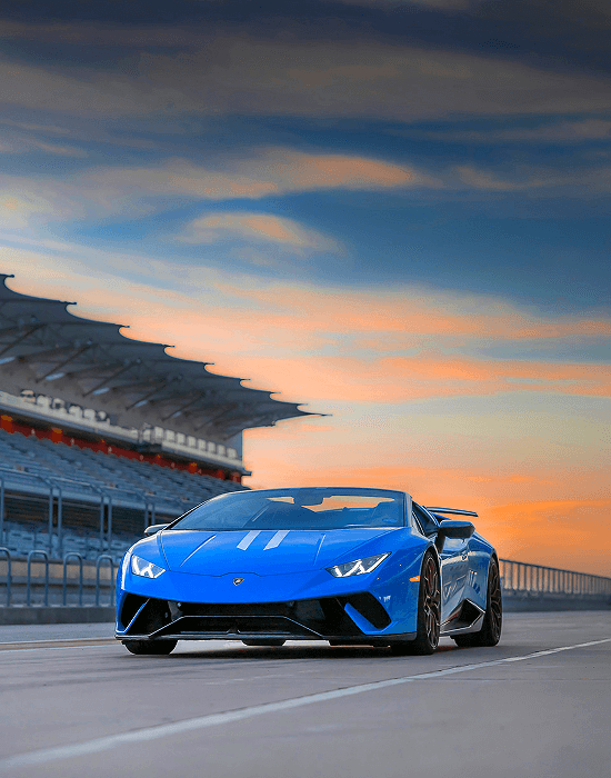 Frente de um Lamborghini